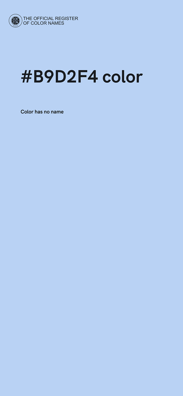 #B9D2F4 color image