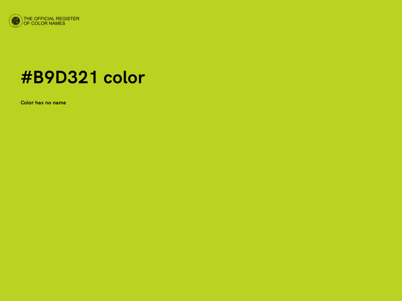 #B9D321 color image