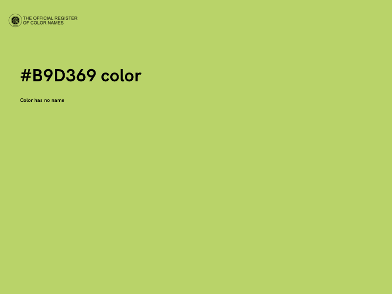 #B9D369 color image
