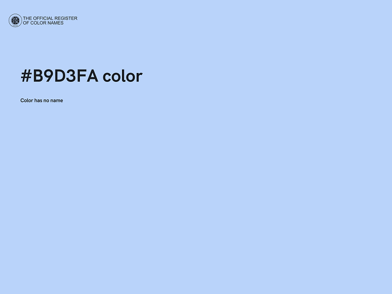 #B9D3FA color image