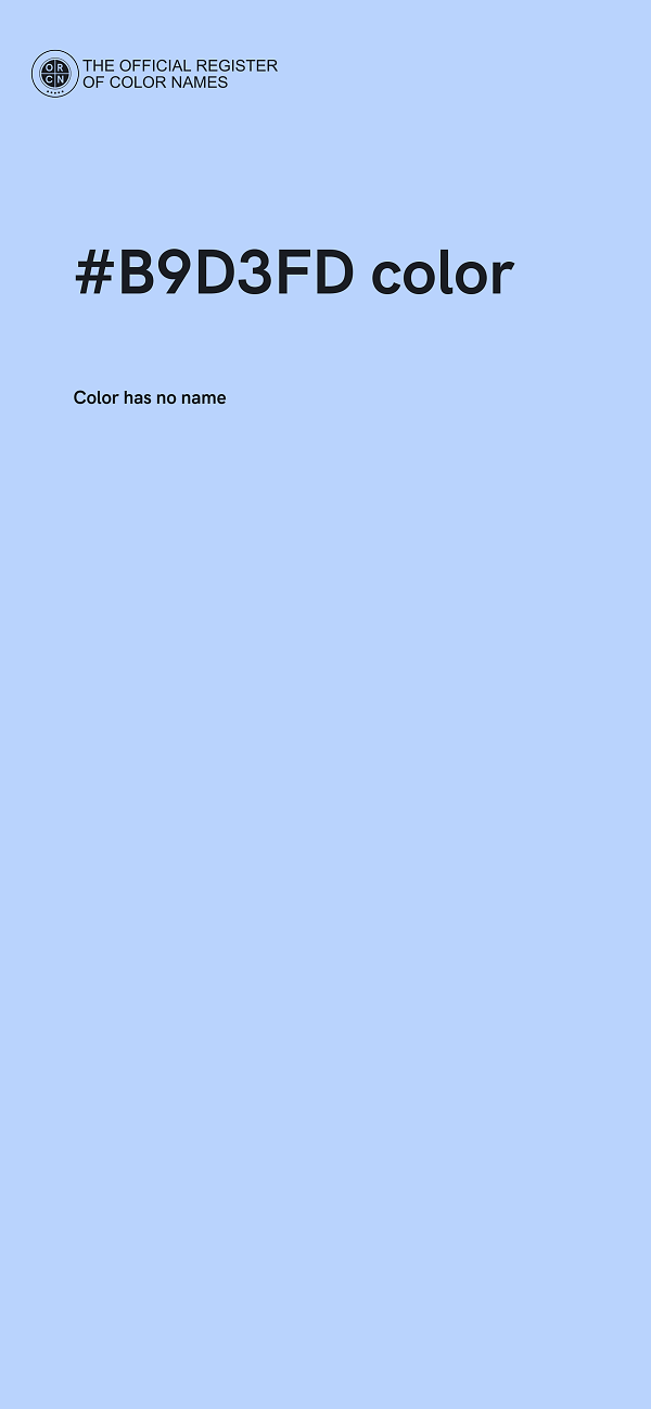 #B9D3FD color image