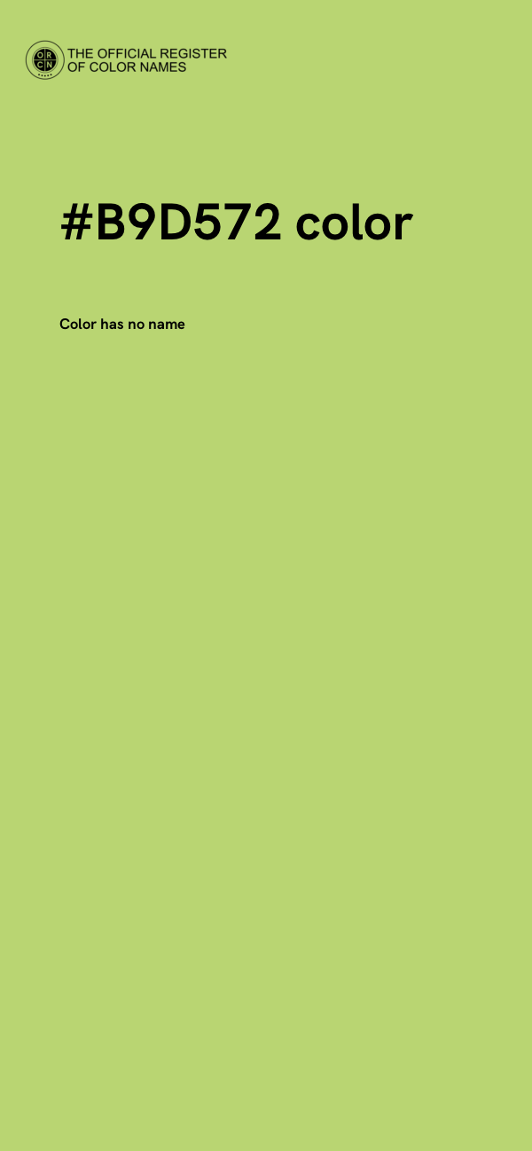 #B9D572 color image