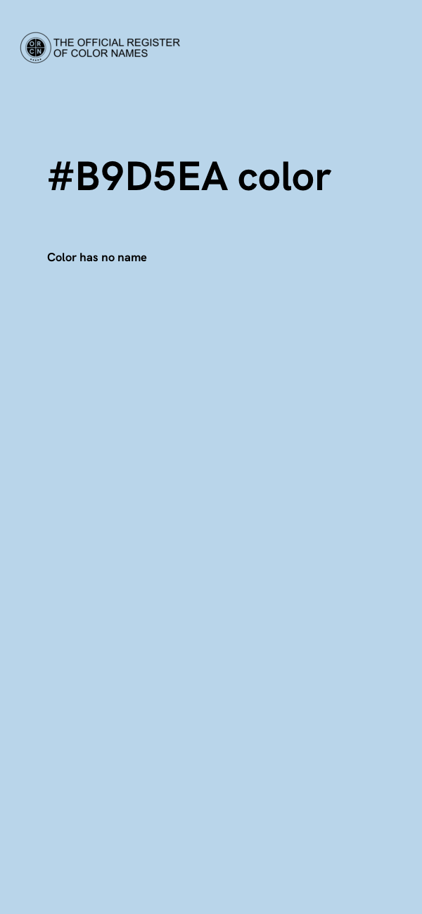 #B9D5EA color image