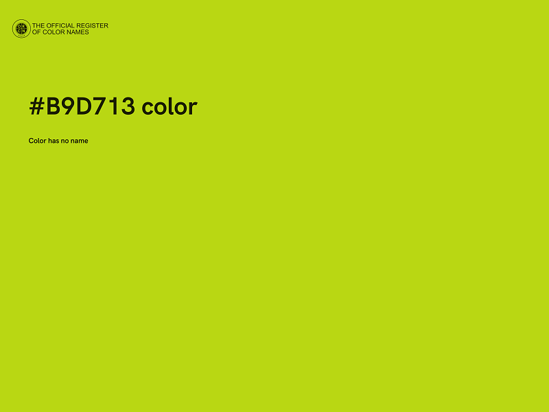 #B9D713 color image