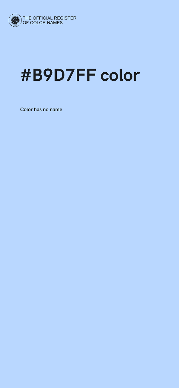 #B9D7FF color image