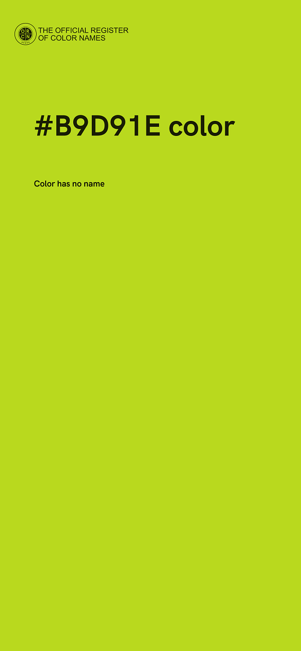 #B9D91E color image