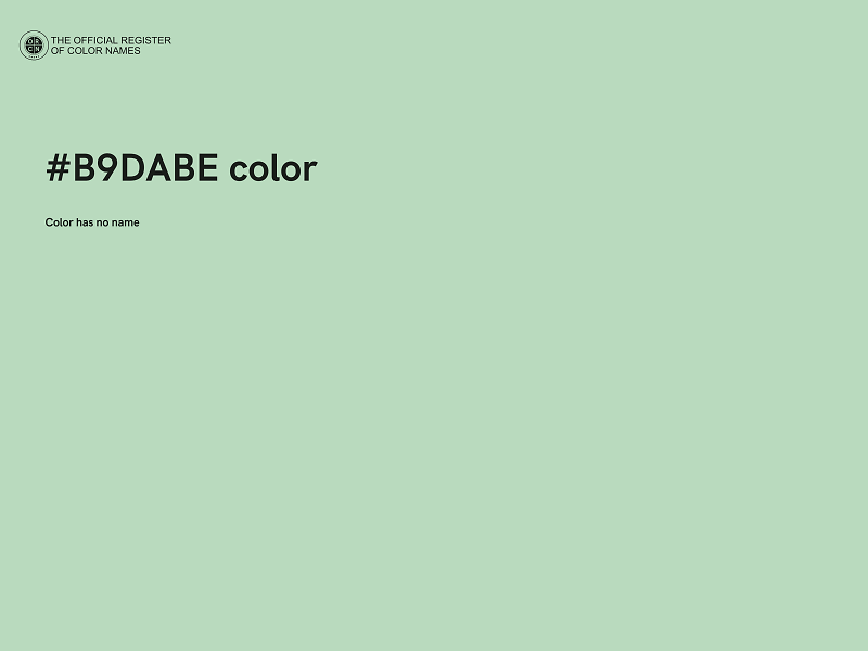 #B9DABE color image