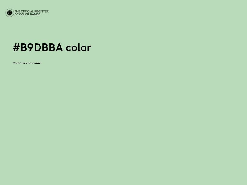 #B9DBBA color image