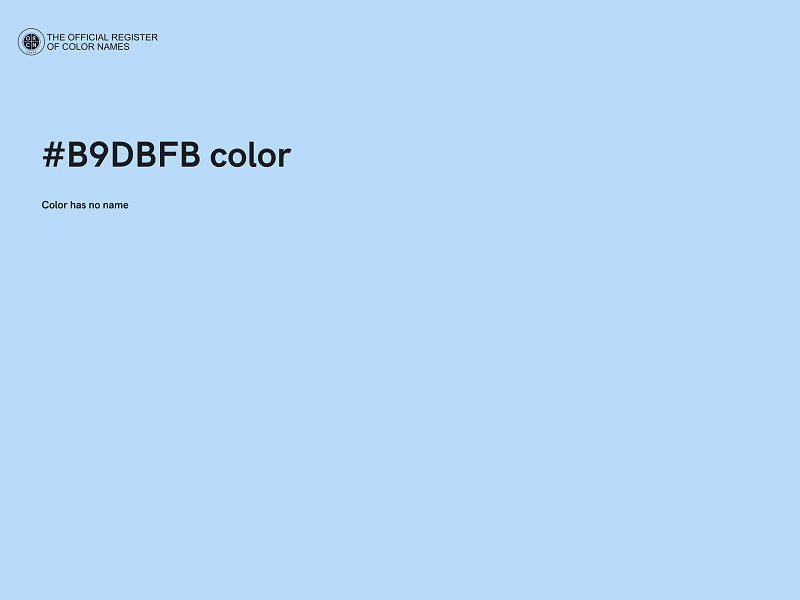 #B9DBFB color image