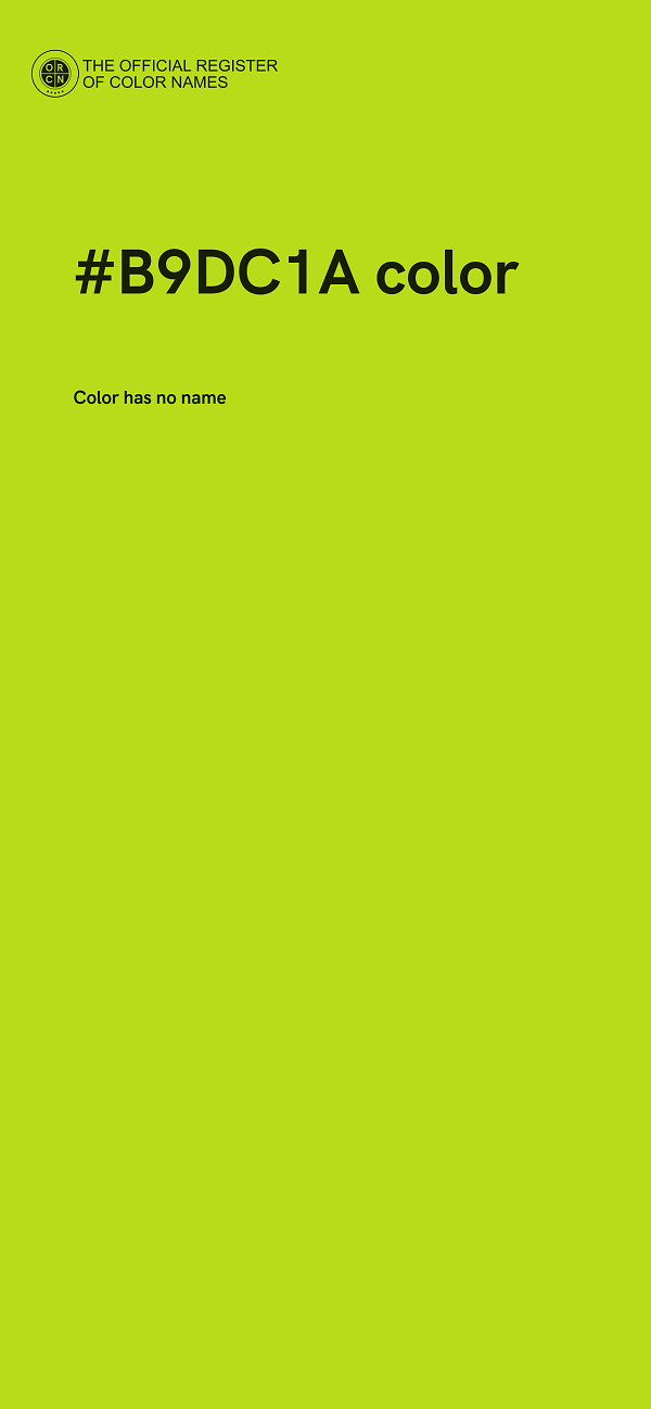 #B9DC1A color image