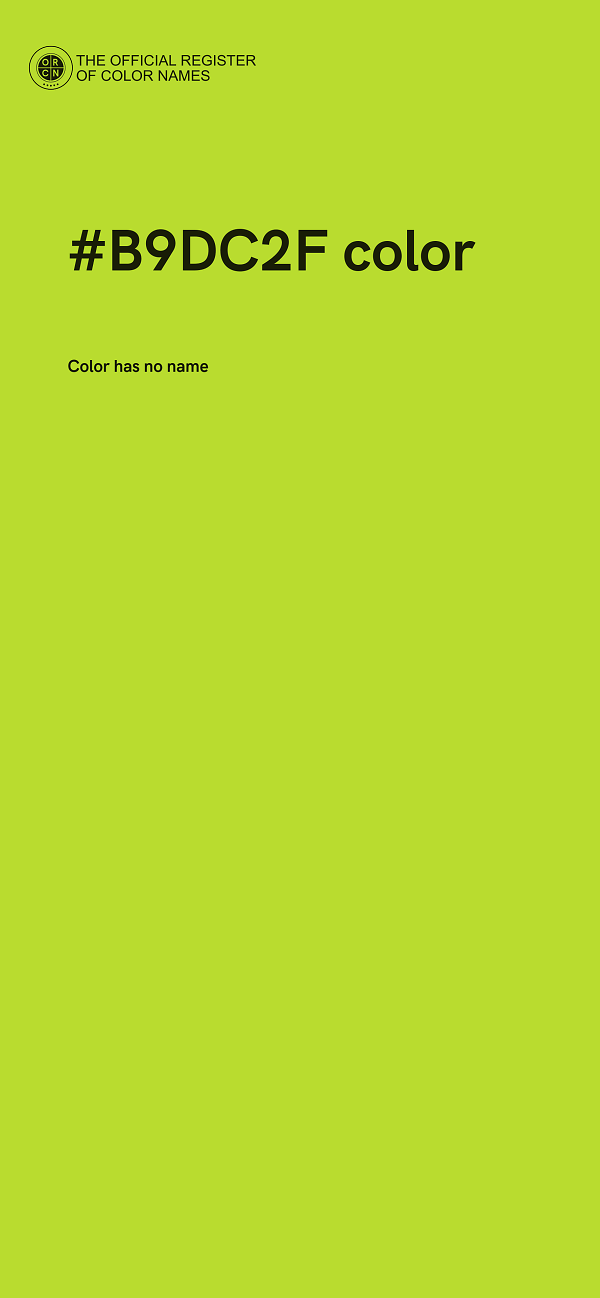 #B9DC2F color image