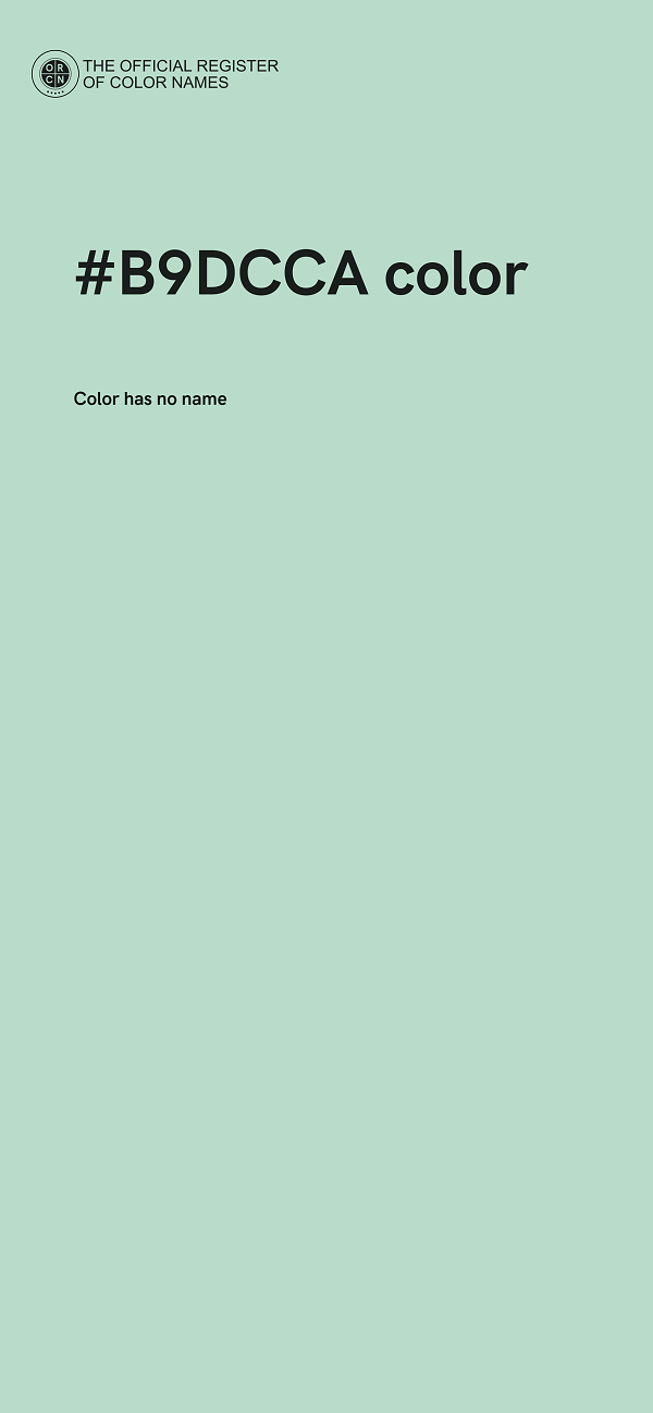 #B9DCCA color image