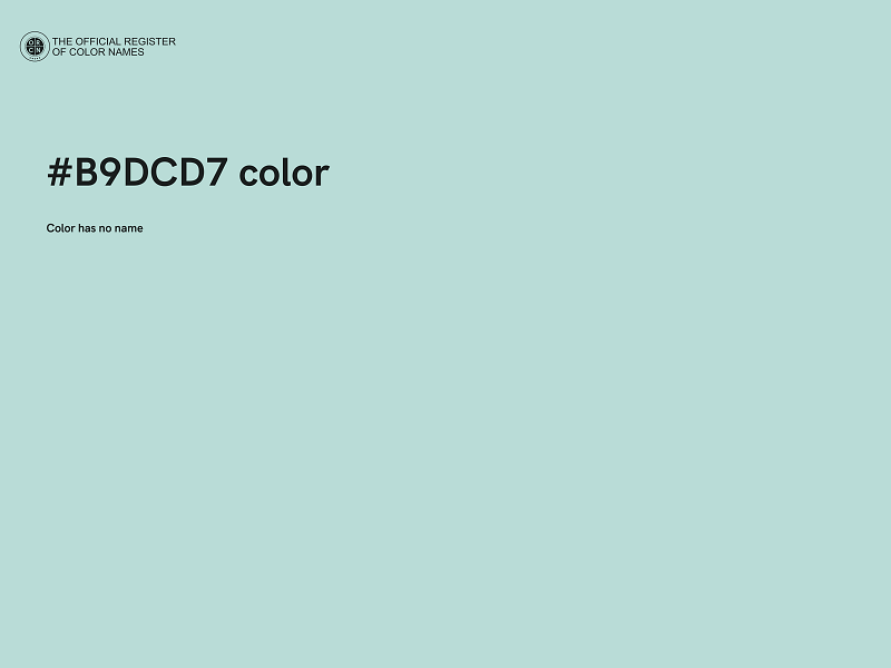 #B9DCD7 color image