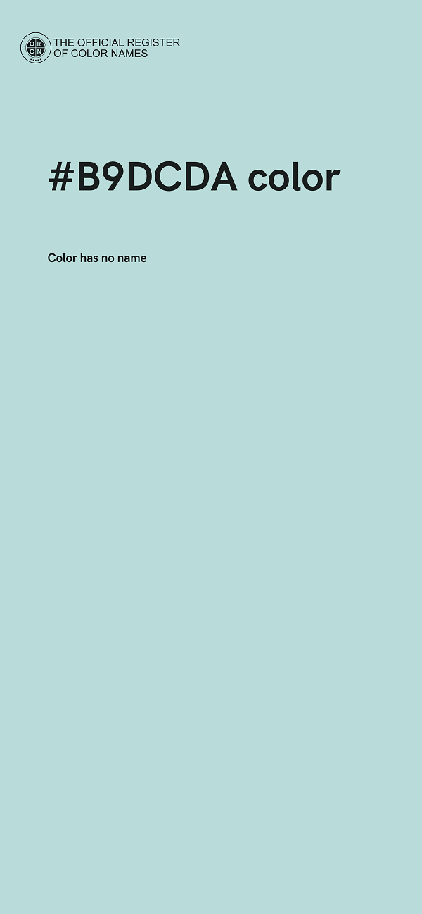 #B9DCDA color image