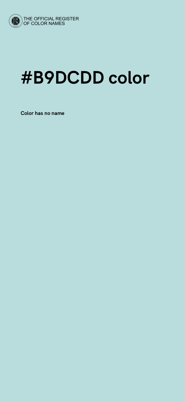 #B9DCDD color image