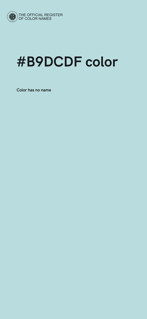 #B9DCDF color image