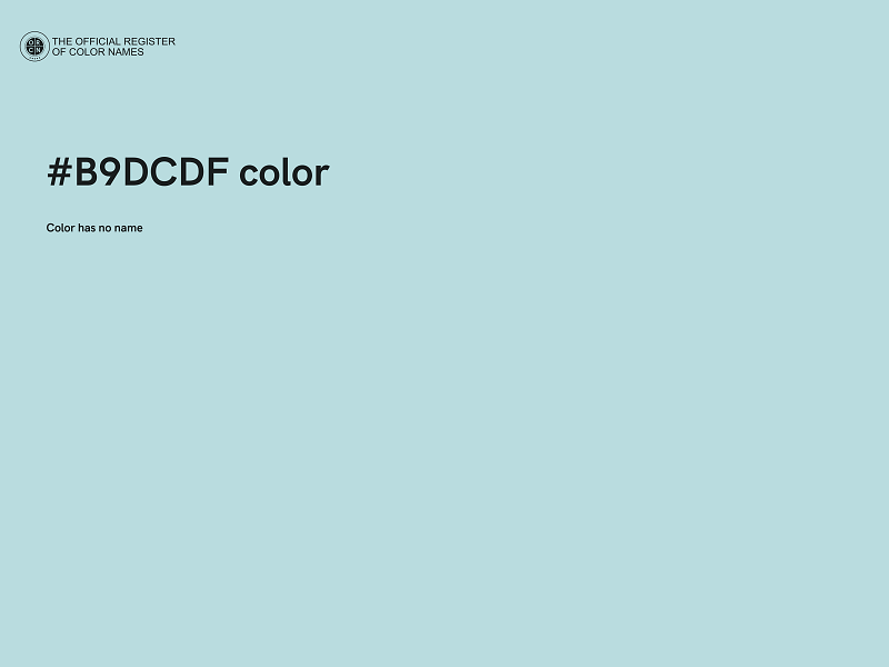 #B9DCDF color image