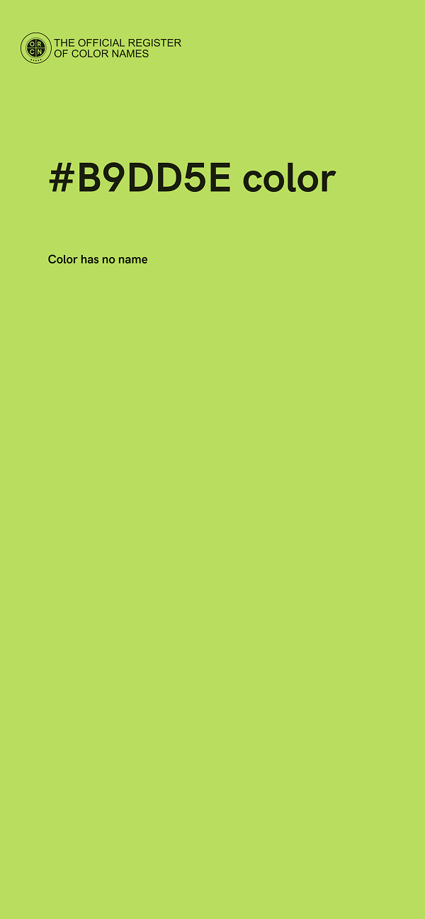 #B9DD5E color image