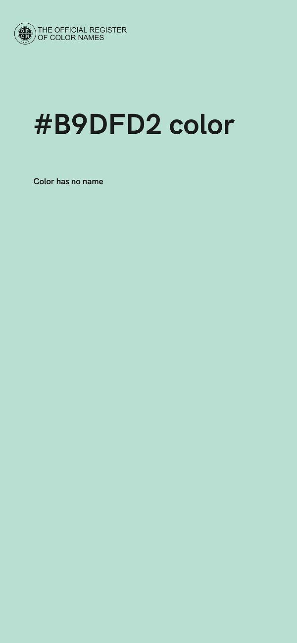 #B9DFD2 color image