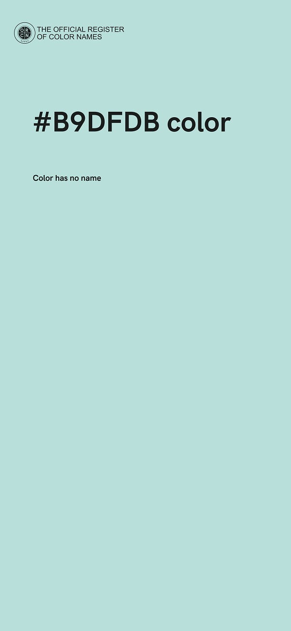 #B9DFDB color image