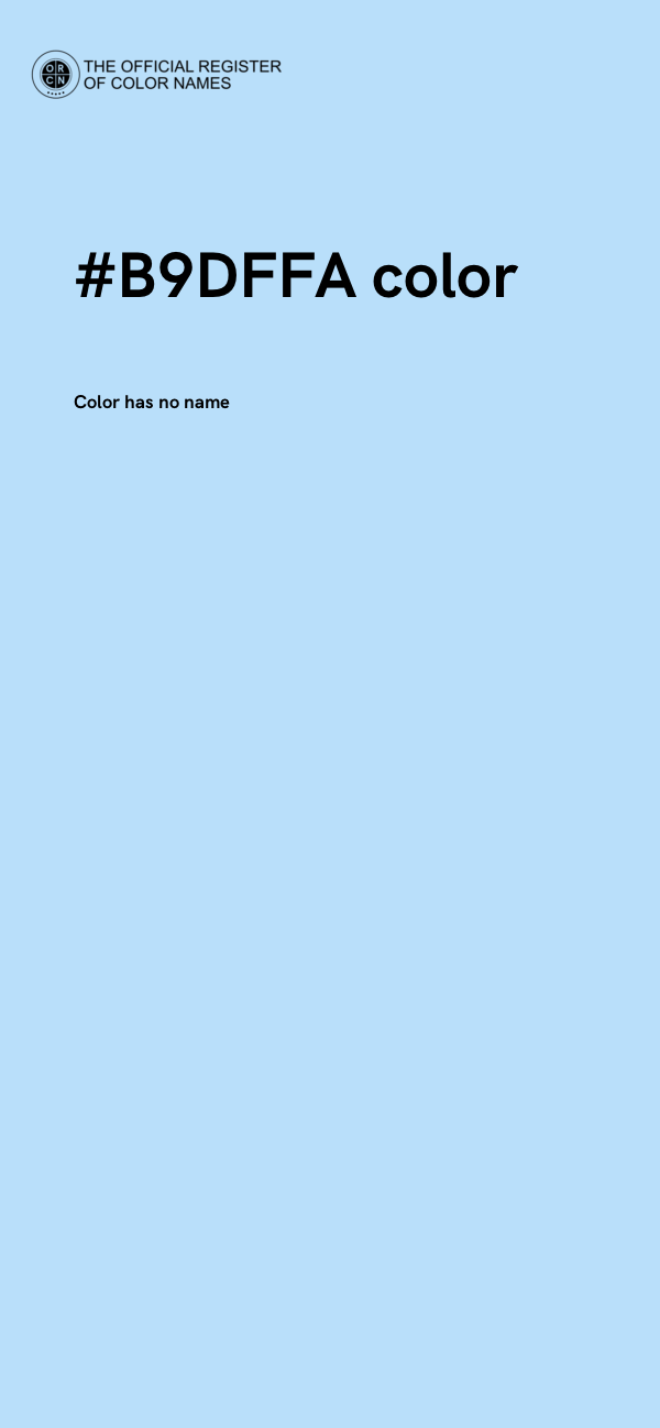 #B9DFFA color image
