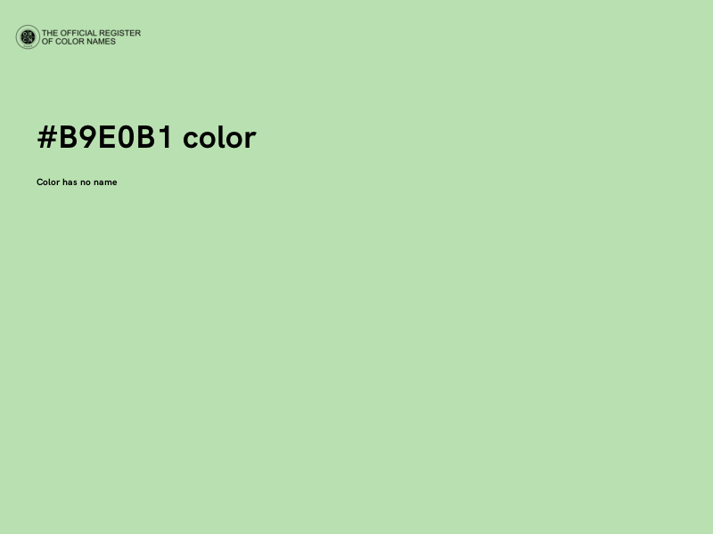 #B9E0B1 color image