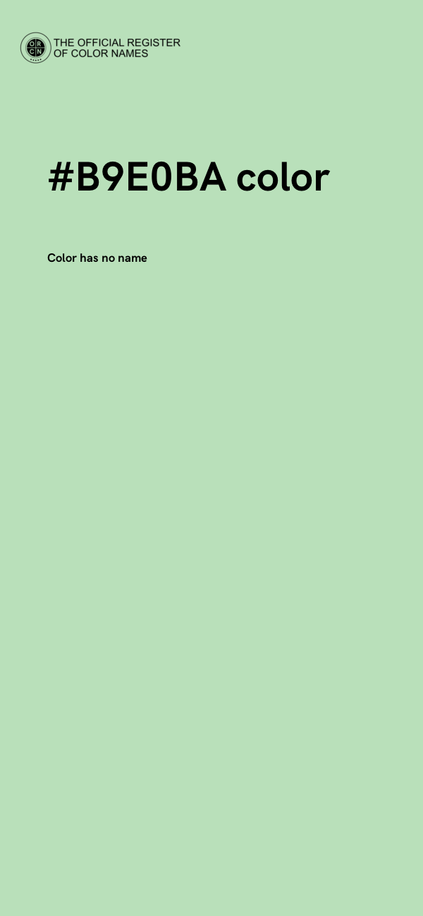#B9E0BA color image
