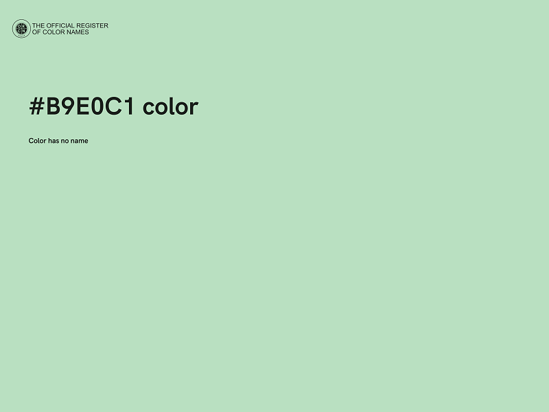 #B9E0C1 color image