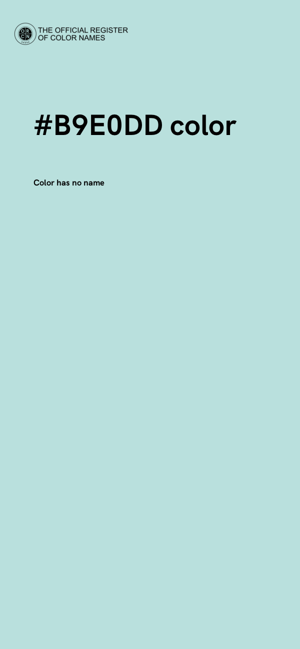 #B9E0DD color image