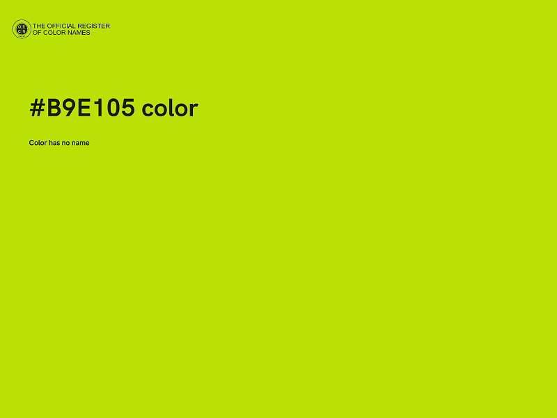 #B9E105 color image