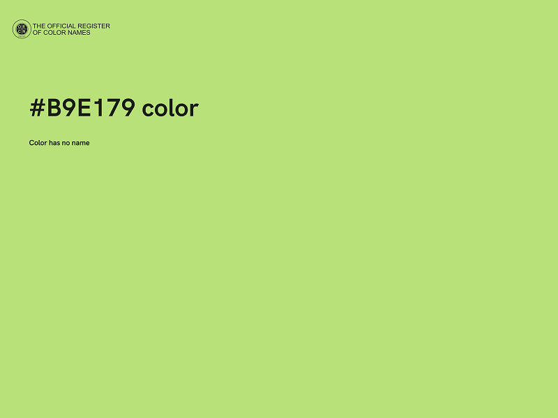 #B9E179 color image