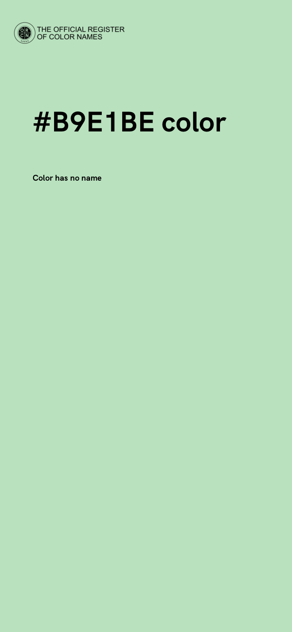 #B9E1BE color image