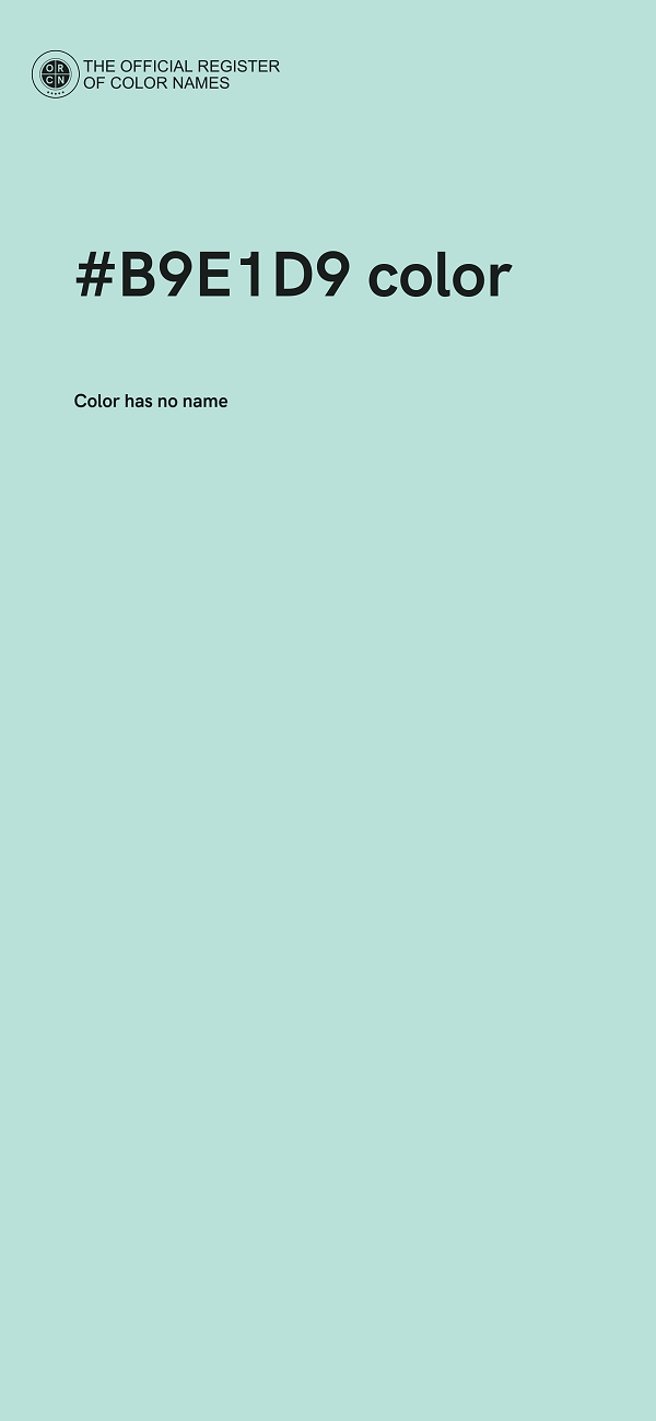 #B9E1D9 color image