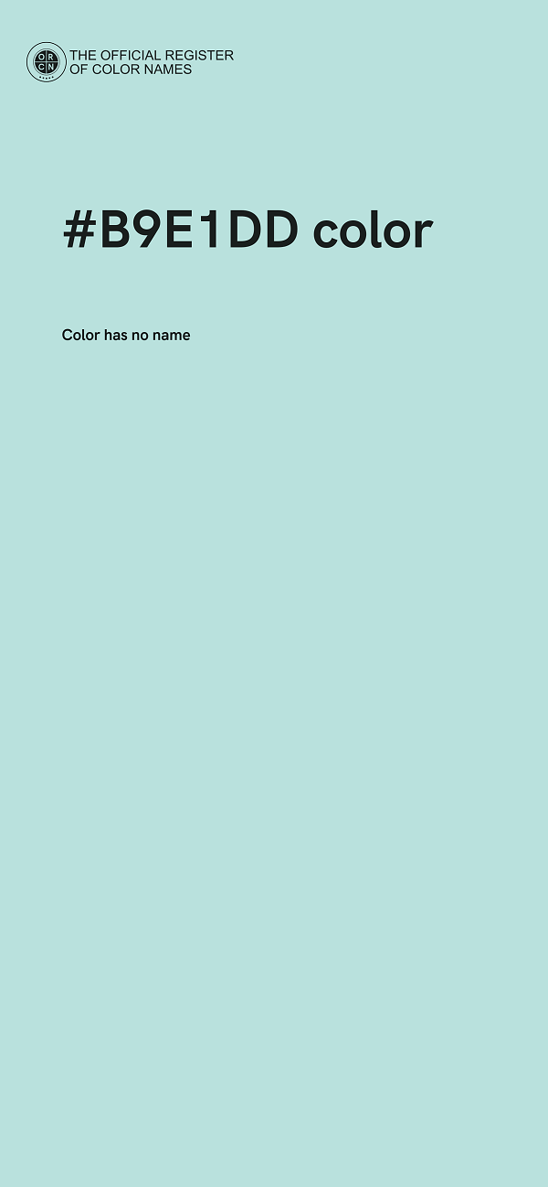 #B9E1DD color image