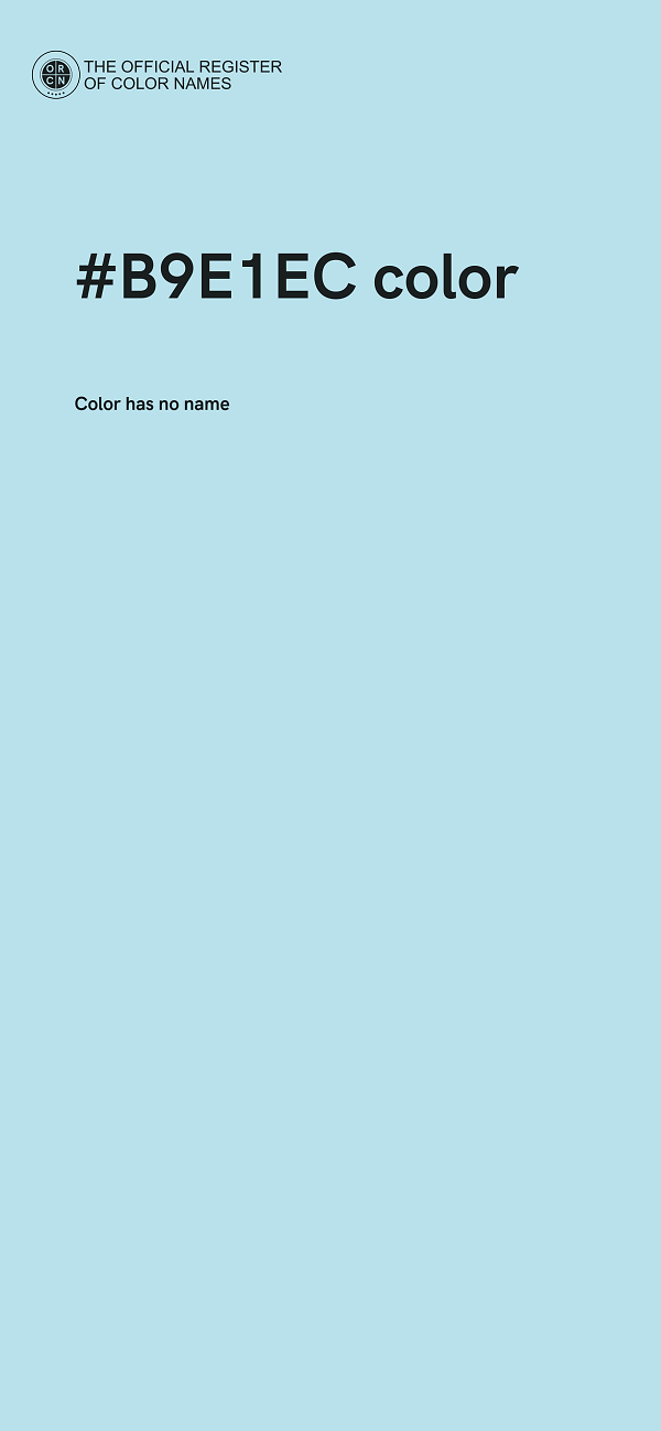#B9E1EC color image