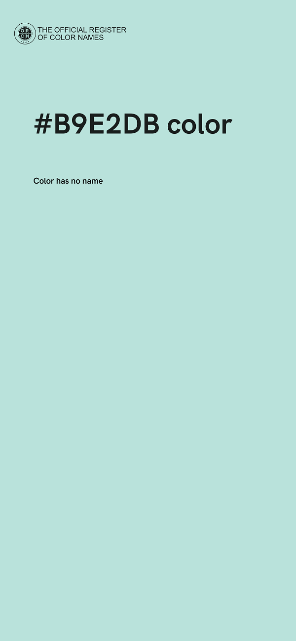 #B9E2DB color image