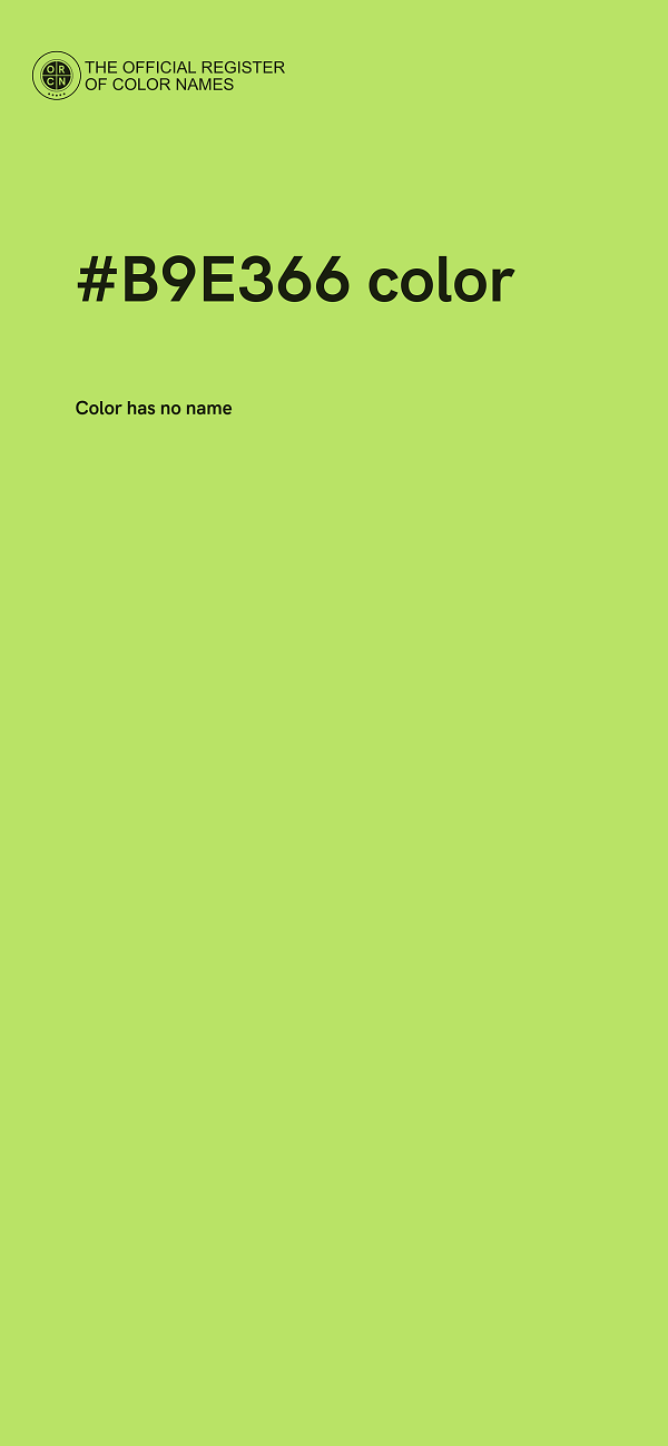 #B9E366 color image