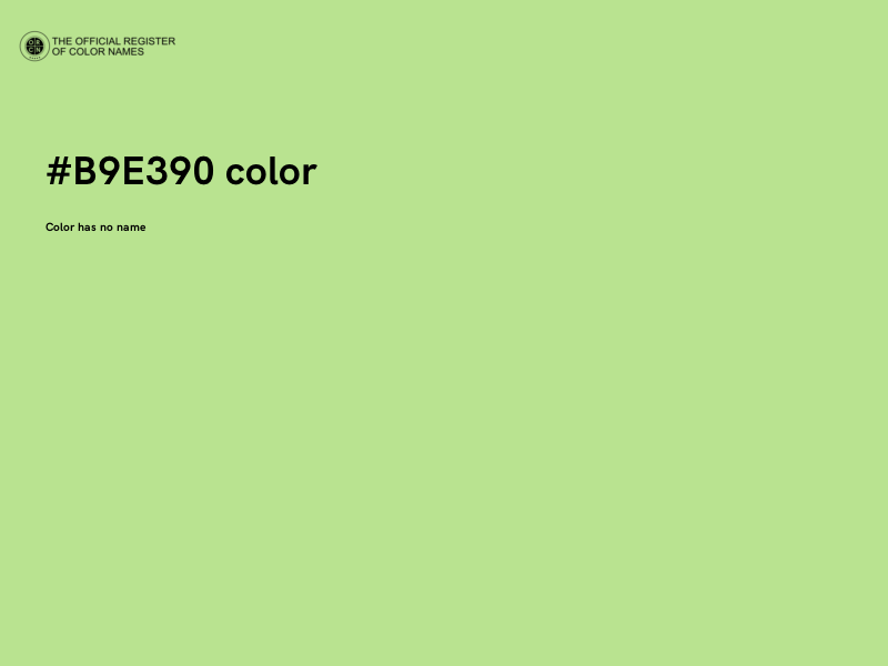 #B9E390 color image