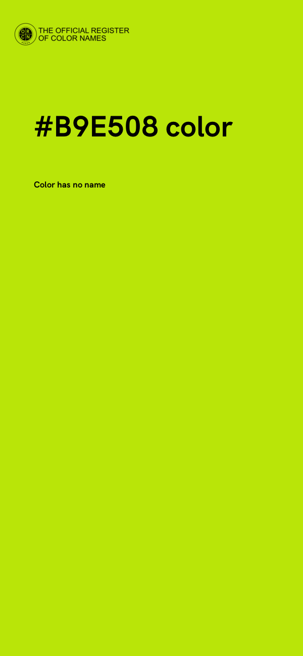 #B9E508 color image