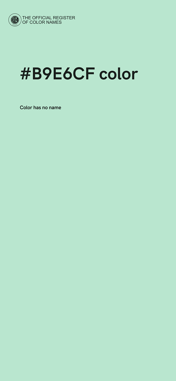 #B9E6CF color image