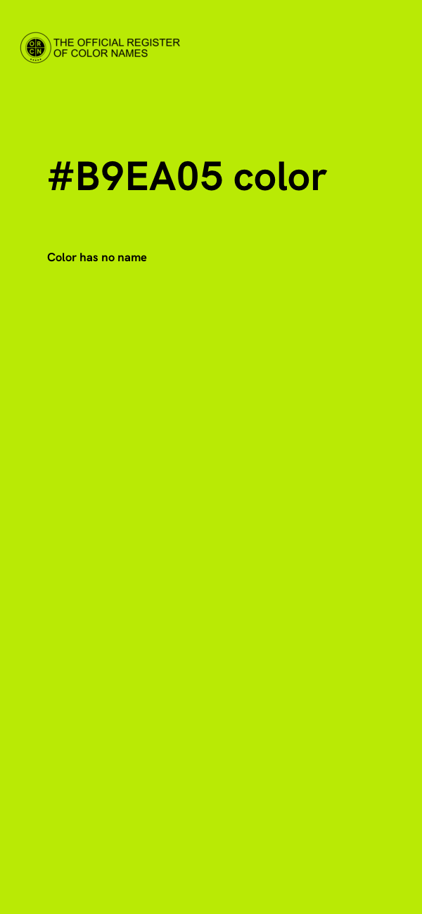 #B9EA05 color image