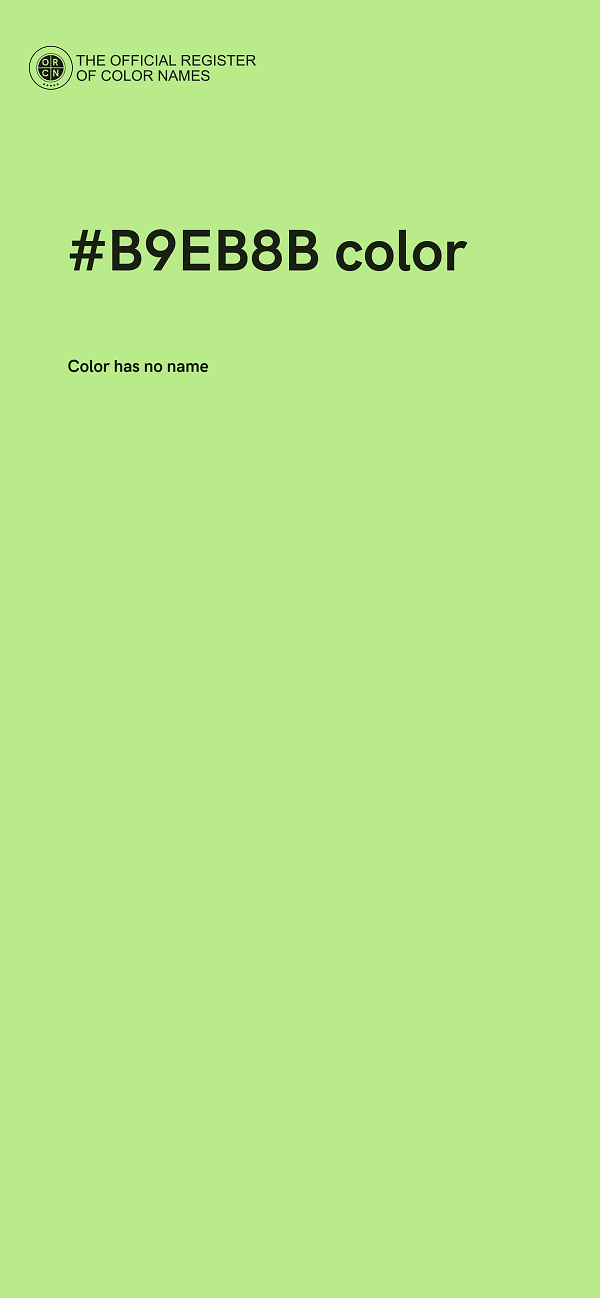 #B9EB8B color image