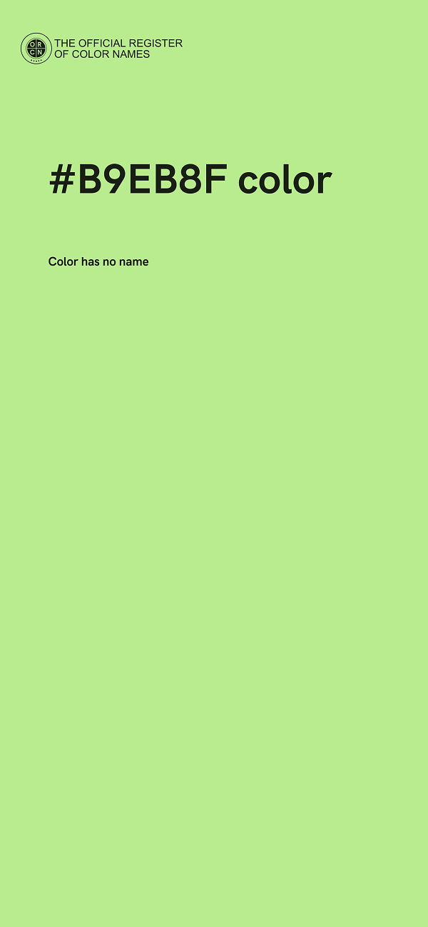 #B9EB8F color image