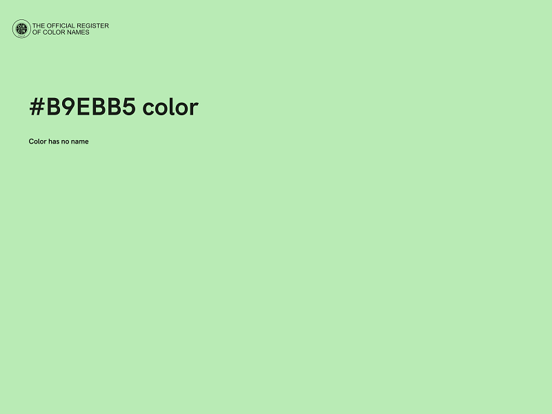 #B9EBB5 color image