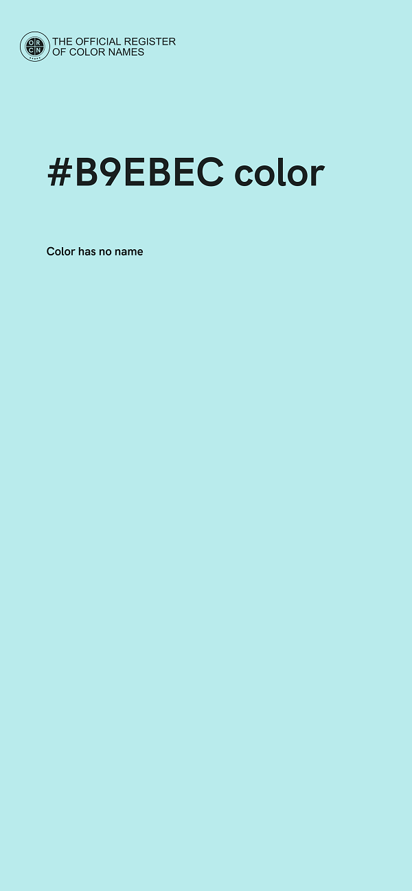 #B9EBEC color image