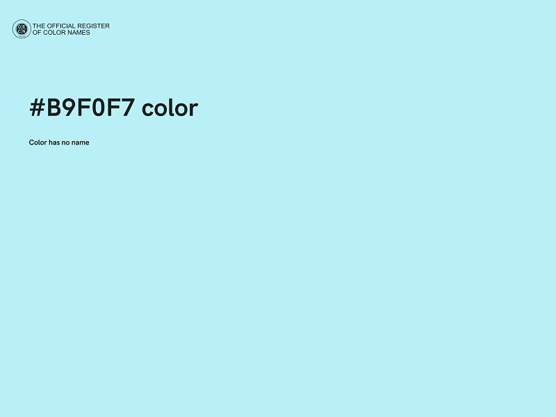 #B9F0F7 color image