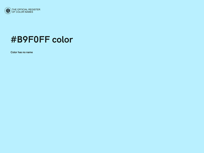 #B9F0FF color image