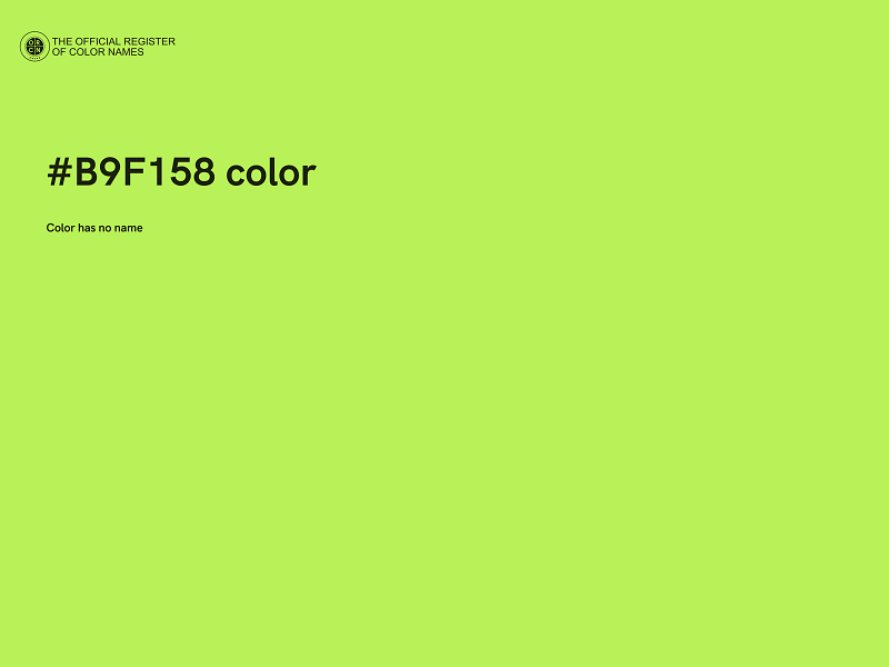 #B9F158 color image