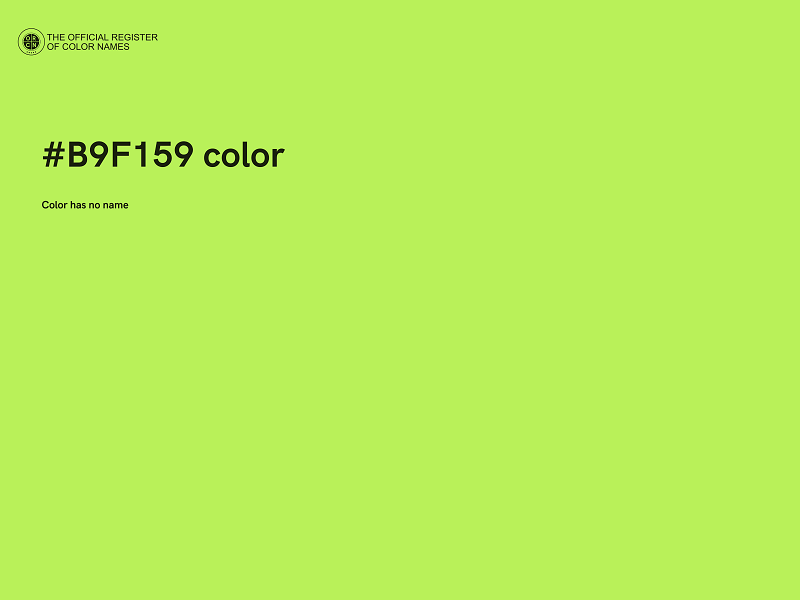 #B9F159 color image