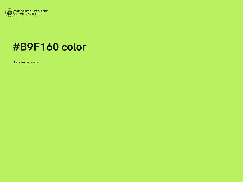 #B9F160 color image